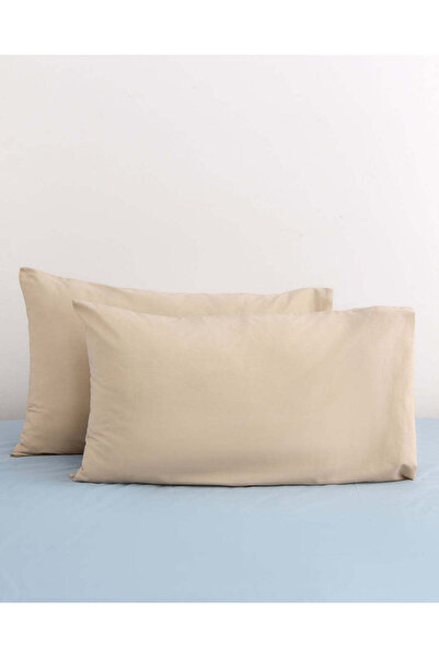REDTAG طقم أغطية وسائد قطن بيج (قطعتان)