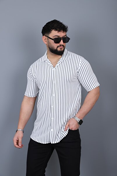 L-KOM Мъжка риза с ивици