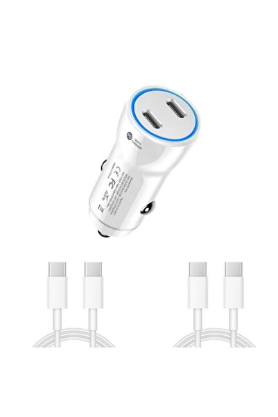 QUANDES Încărcător rapid dual USB-C-C 60W