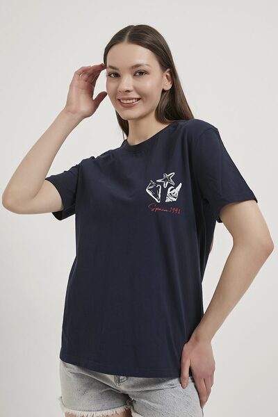 Arma Life ARMALIFE 11375 ΓΥΝΑΙΚΕΙΟ T-SHIRT ΜΕ ΛΕΠΤΟΜΕΡΕΙΑ ΣΧΕΔΙΟΥ ΚΟΧΥΛΙΩΝ ΘΑ...