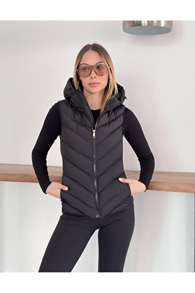 VESS MODA cu glugă termic geacă cu puf vestă- ZRA Range Rover Mom Kontrast vestă