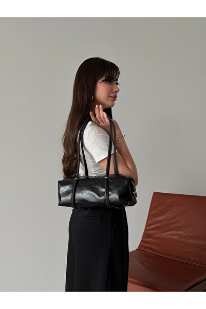 ALTUDA Geantă de umăr tip cilindru pentru femei geantă OLIVA