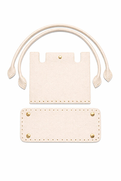 BD fold yarn Memur Bag Cream Knitting Kit Cover, Base, Penguin Hanger 25X21Cm