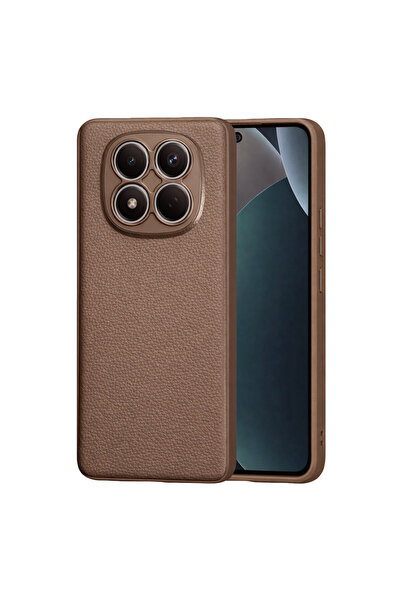 TechTrove Redmi Note 15 Pro Plus 5G İçin Uyumlu Deri Tasarımlı Elde Kaymaz Si...