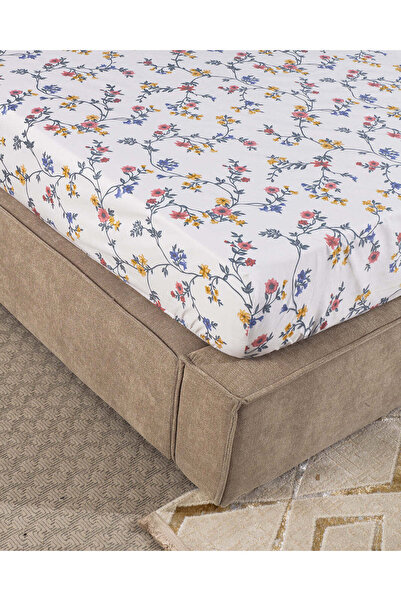 REDTAG Multicoloured Floral Printed Fitted Sheet Double Size 135cm x 200cm