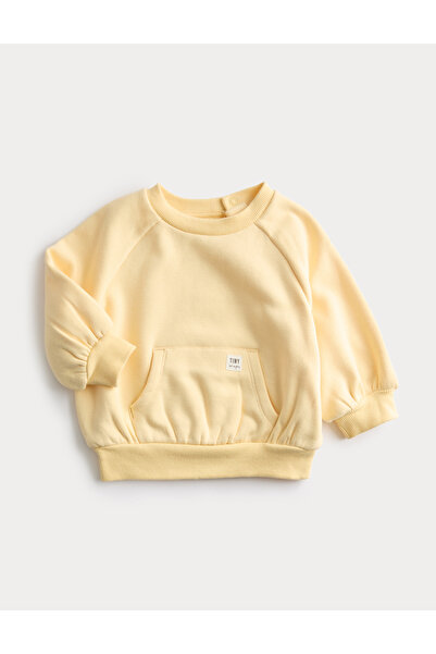 Marks & Spencer Pamuk Karışımlı Sweatshirt (0–3 Yaş)