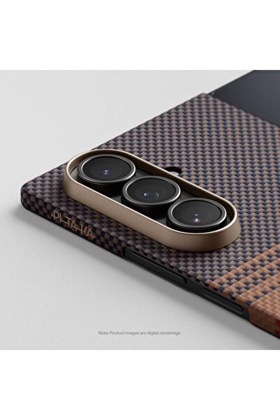 PITAKA جراب فائق النحافة لهاتف سامسونج فولد 7 صن سيت (غطاء خلفي)