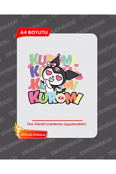 ENYAKINBASKI A4 Transfer KUROMİ5 Baskı – Tişört Baskı Transferi | Ütü ile Uyg...