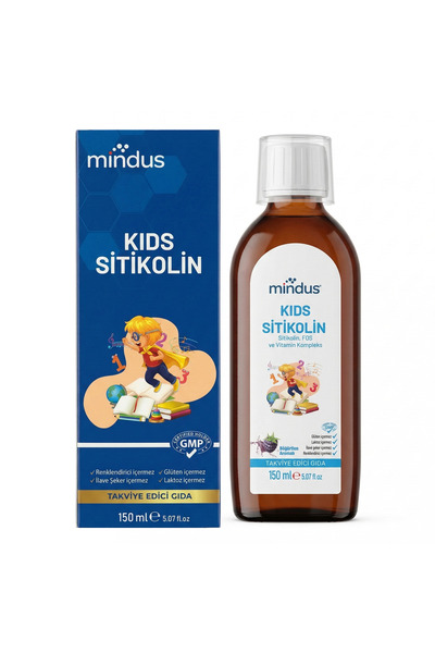 mindus Kids Sitikolin Syrup 150 ml