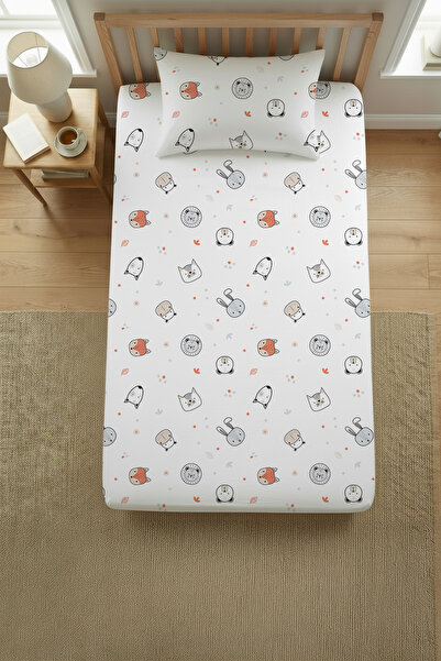 Wheeppo 100% Cotton Ranforce Single Bed Sheet Set - 100X200 cm Bed Sheet + 50...