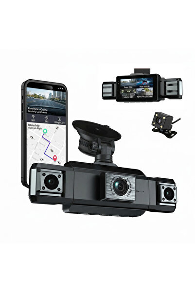 TARÇIN 4 Kameralı 360 Derece Araç Kamerası - Kör Noktasız, Wifi'li, GPS, Mobi...