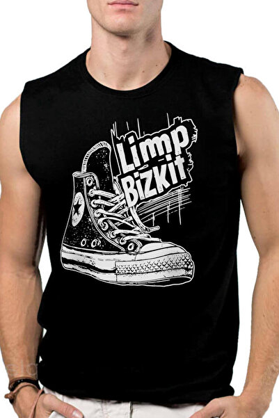 ROCKANDROLL Limp Sneakers Black Cut Sleeve |   Sleeveless Men's Tshirt |   At...