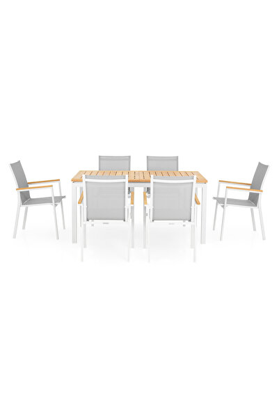 Maison Mex Garden/terrace furniture set 6 chairs and extendable table ESSENCE...