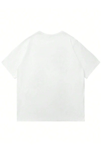 Mad&Calf Unisex Fresh Printed Crew Neck Oversized Tshirt