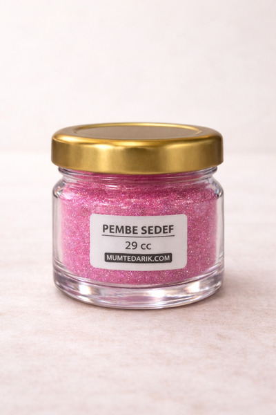 MUMTEDARİK Pembe Metalik Toz Pigment Boya 29cc