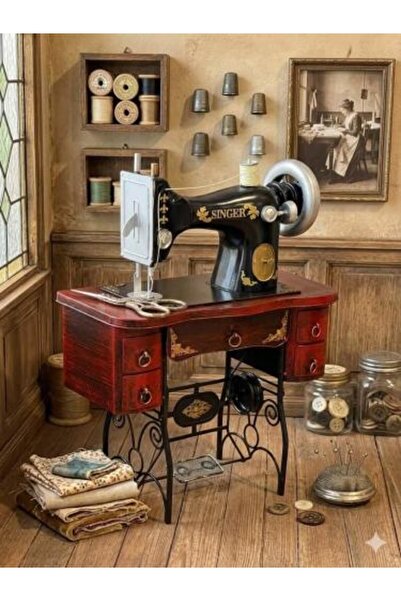 SPR Antique iron sewing machine decor