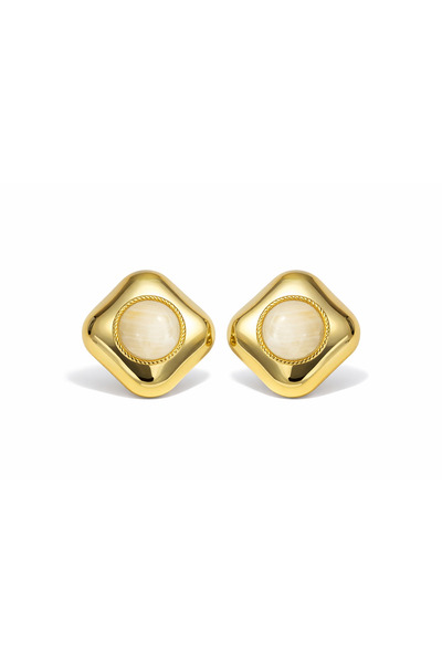 Venus Design Steel Square Earrings