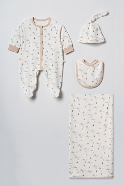 ciccimbaby Baby Newborn 4-Piece Set of Printed