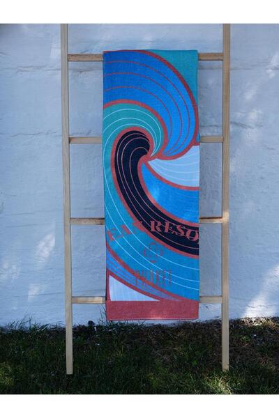 Baveno Velvet 100X180 cm Patterned Modern Beach Towel