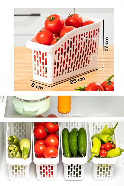 CALVERA 1 Adet Buzdolabı Organizer - BPA FREE Sağlam Plastik Raf Düzenleyici