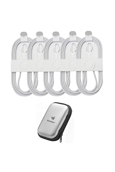 QUANDES Set of 5 Data Cables C-C 1M Woven