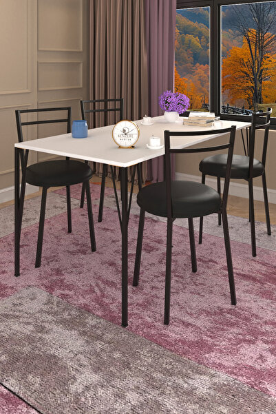 Kenzlife masa sandalye takımı hem75masum byzsyh 160*080 6 sandalye syhsyh