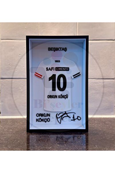 Bi'şeyler Sepeti Orkun Kökçü - Beşiktaş JK - Forma İmzalı Çerçeve Hediyelik 1...
