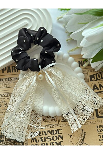 Efna Store منقّط منقوش مشبك سيميت مصنوع من قماش الساتان مع تفاصيل من الغيبور ...