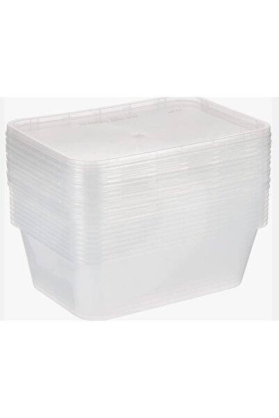 Generic Microwave Rectangle Clear Container 750 ml+Lid 50 Pieces x 10 Pack