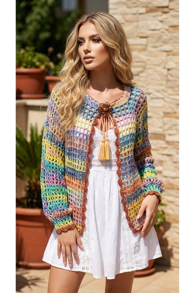 drt tasarım Kadın Ajur Kadın Batik Bahar Yaz Hırkası DRT-CRDN-0051