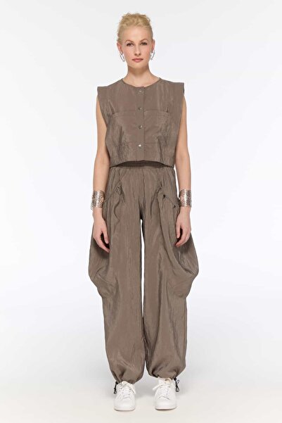 LAMANTE Snap Fastener Detailed Cropped