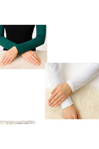 ALDAIYR 2 Pieces of Hijab Sleeves Combed Cotton Prayer Sleeves Kol2908