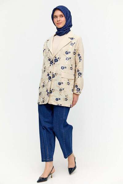 Setrms Çiçek Desenli Blazer Ceket