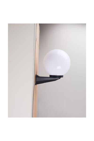 Luxera Lighting APLICA PERETE GLOB BLACK 230V/40W/E27/IP44 D250X230mm