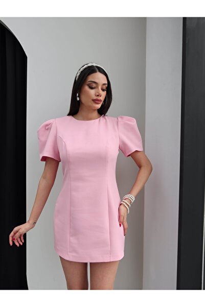 ESRAHELVACI Μίνι φόρεμα με μπαλόνι μανίκι