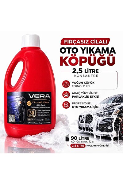 Vera fırçasız cilalı oto yıkama köpüğü | 2,5 lt