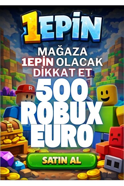 1epin Roblox 500 Robux - EURO Para Birimi