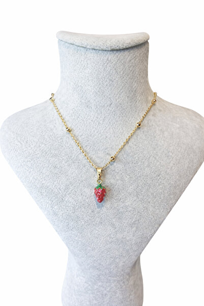 LUNEVA AKSESUAR قلادة مزينة بالأشكال مع سلسلة ذهبية اللون - قلادة لطيفة بأشكا...