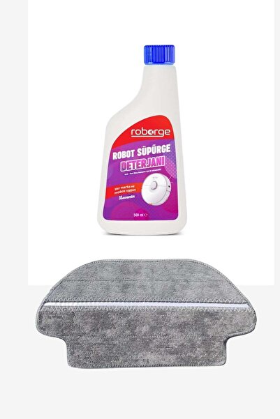 Roborge Pânză de mop pentru aspirator robot Viomi V3 + Detergent pentru aspir...