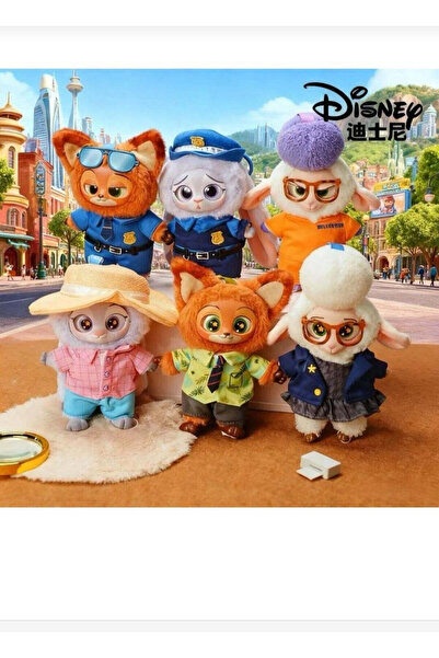 ToyziBox Zootopia Sürpriz Peluş Anahtarlık Çanta Süsü Charm Zootopia Hayvan P...