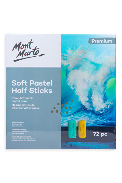 Mont Marte MM Yumuşak Pastel Yarım Çubuk 72'li