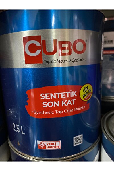 CUBO sentetik son kat boya beyaz 2,5 litre