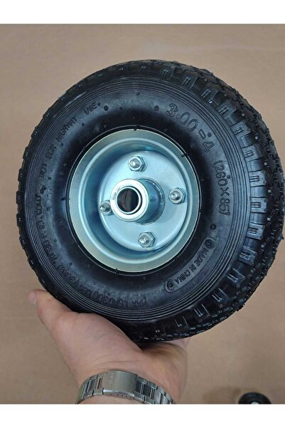 KAYRA LEATHER CRAFT عجلة نقل الحمولة من الفولاذ مقاس 260 × 85 مم مع صمام ومحم...