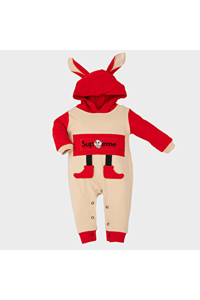 Baby Cara Baby Jumpsuit – Turkish Cotton Bunny Ear Hood Design