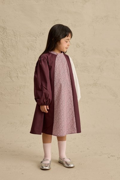 Fahhar Kids Multi-Piece Dress Plum