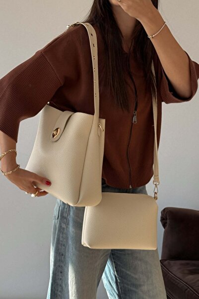 nope21shoess Win Cream Shoulder Bag