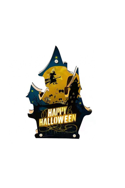 OEM Halloween LED decoration, multicolored, 16.5x23.5cm, MDF