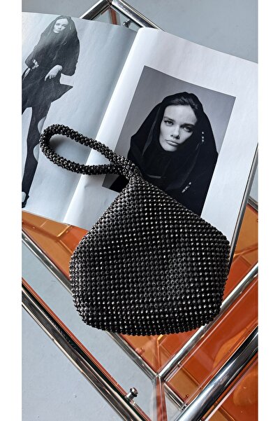 Eataly Shoes Stoned Black Mini Pouch Bag