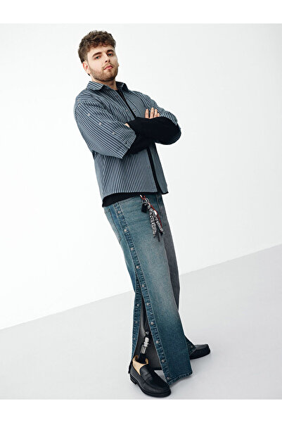 LC Waikiki Vizyon New Season Easy-To-Wear Men's Jean Trousers with Snap Butto...