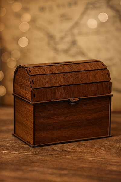 Tuvalia Sandık Tipi Ve Kumbara Sandık Tipi 14 x 17 x 12 cm'dir kilit yok yazi...